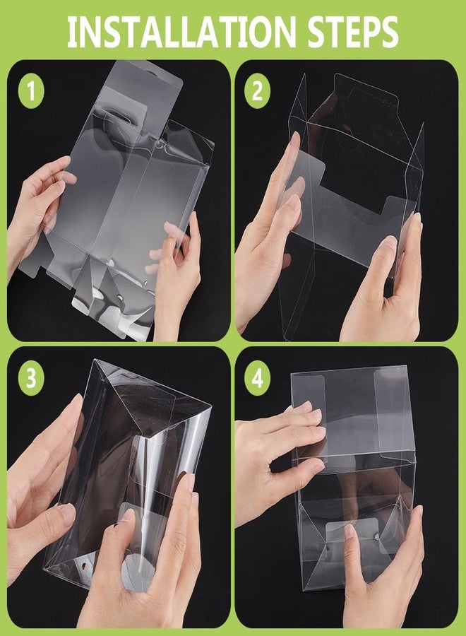 BENECREAT 8 Pack Clear PVC Plastic Box, Transparent Gift Boxes 7x4.8x3.6 Inch, Party Favor Boxes with Protective Film for Wedding Gift Wrapping, Birthday, Candy, Jewelry - Image 4